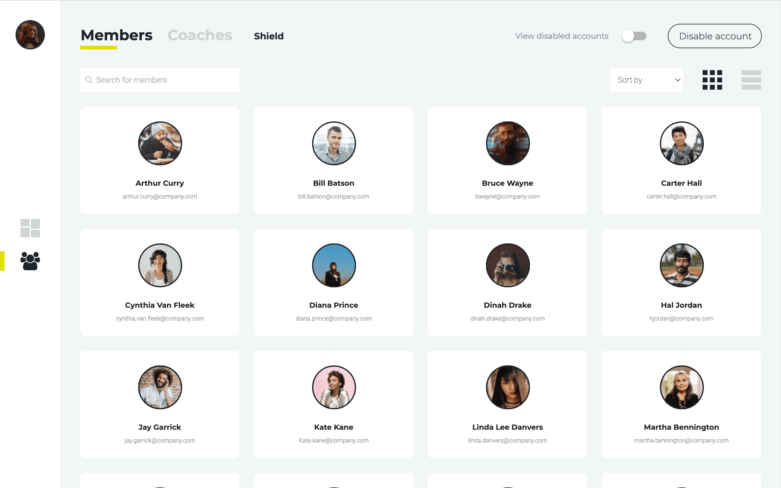 Coach Hub interface 4